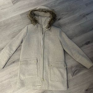 Grey JCrew Coat